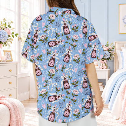 Alternative back view of the holiday family matching pajamas