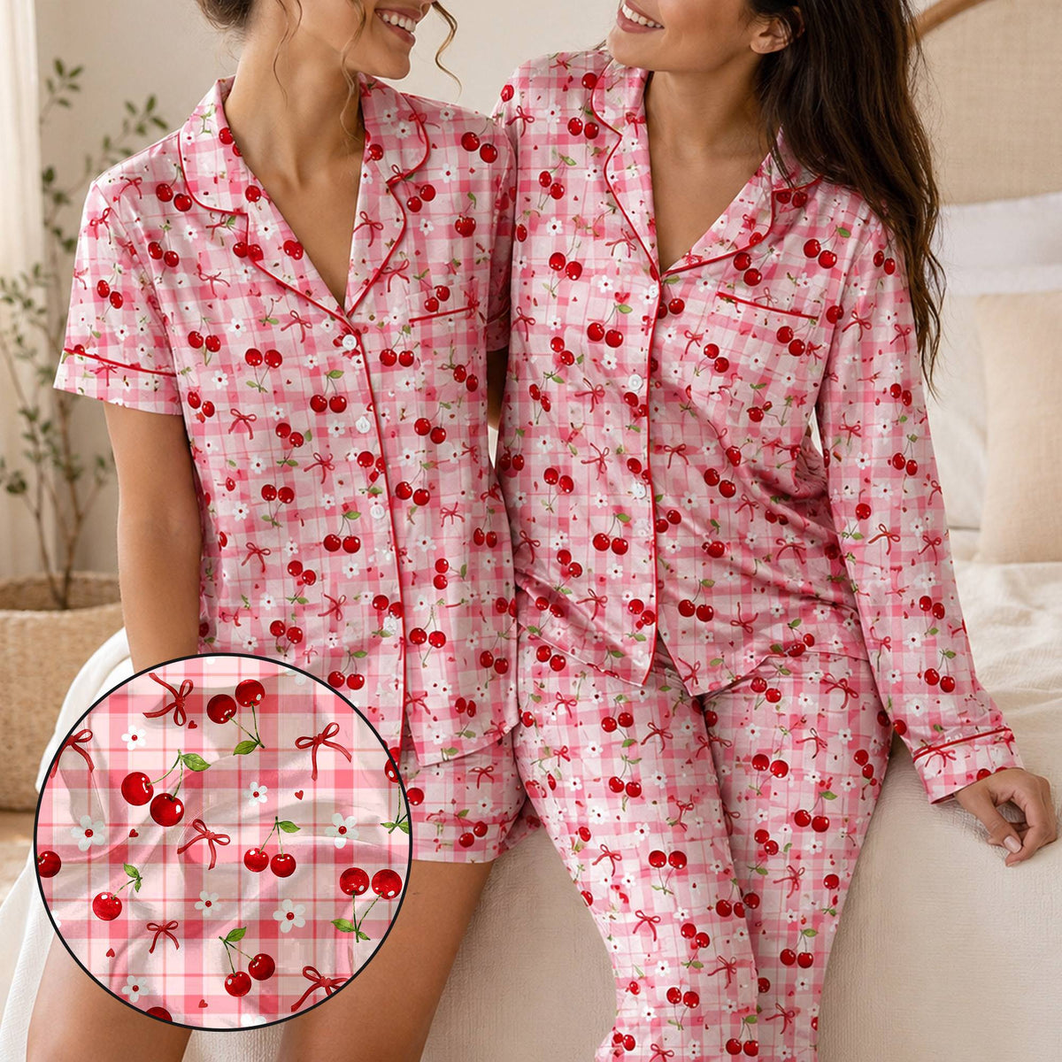 Fourth lifestyle view of the matching family sleepwear