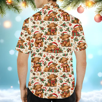 Detailed back view of the festive family pajama set
