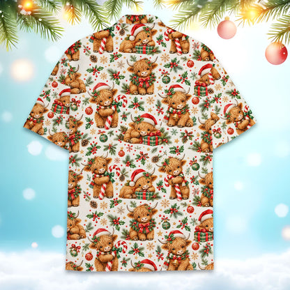 Back view of the matching xmas family pajamas