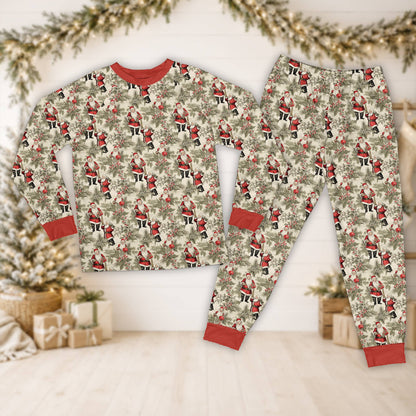 Full set view of the family matching xmas pajamas