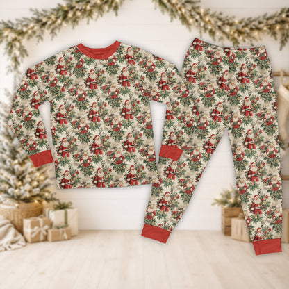 Additional front view showcasing the cozy polyester pajama set