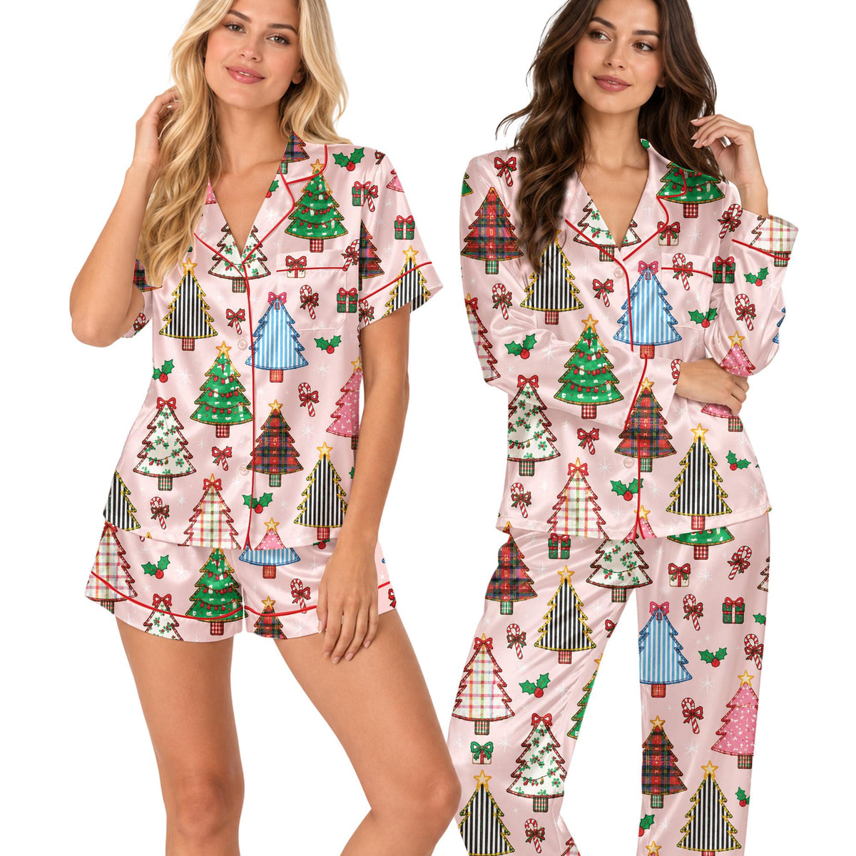 Fifth lifestyle view showing family bonding moments in matching holiday sleepwear