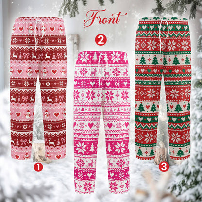 Alternate front view of the matching family pajama set