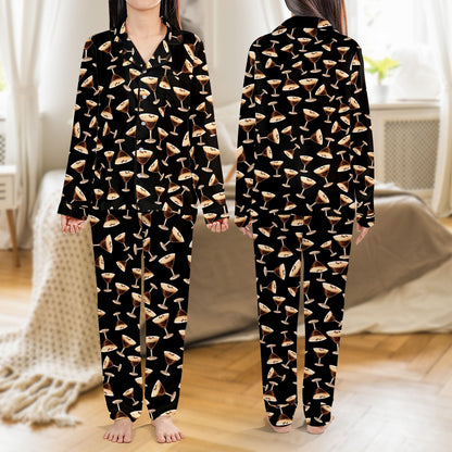 Front view of the espresso martini sleepwear set