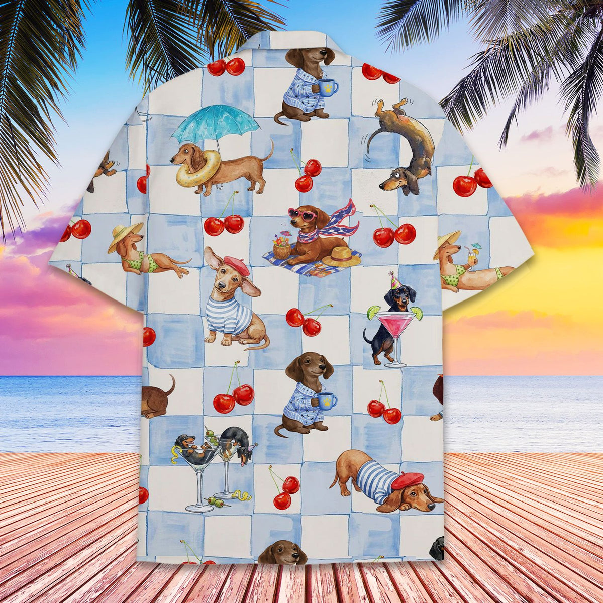 Back view of the matching pajama pants
