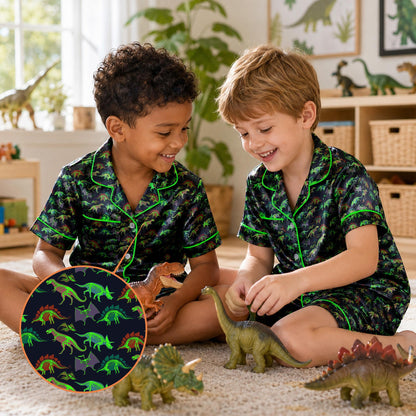Lifestyle shot of the matching family pajama set in a relaxed setting