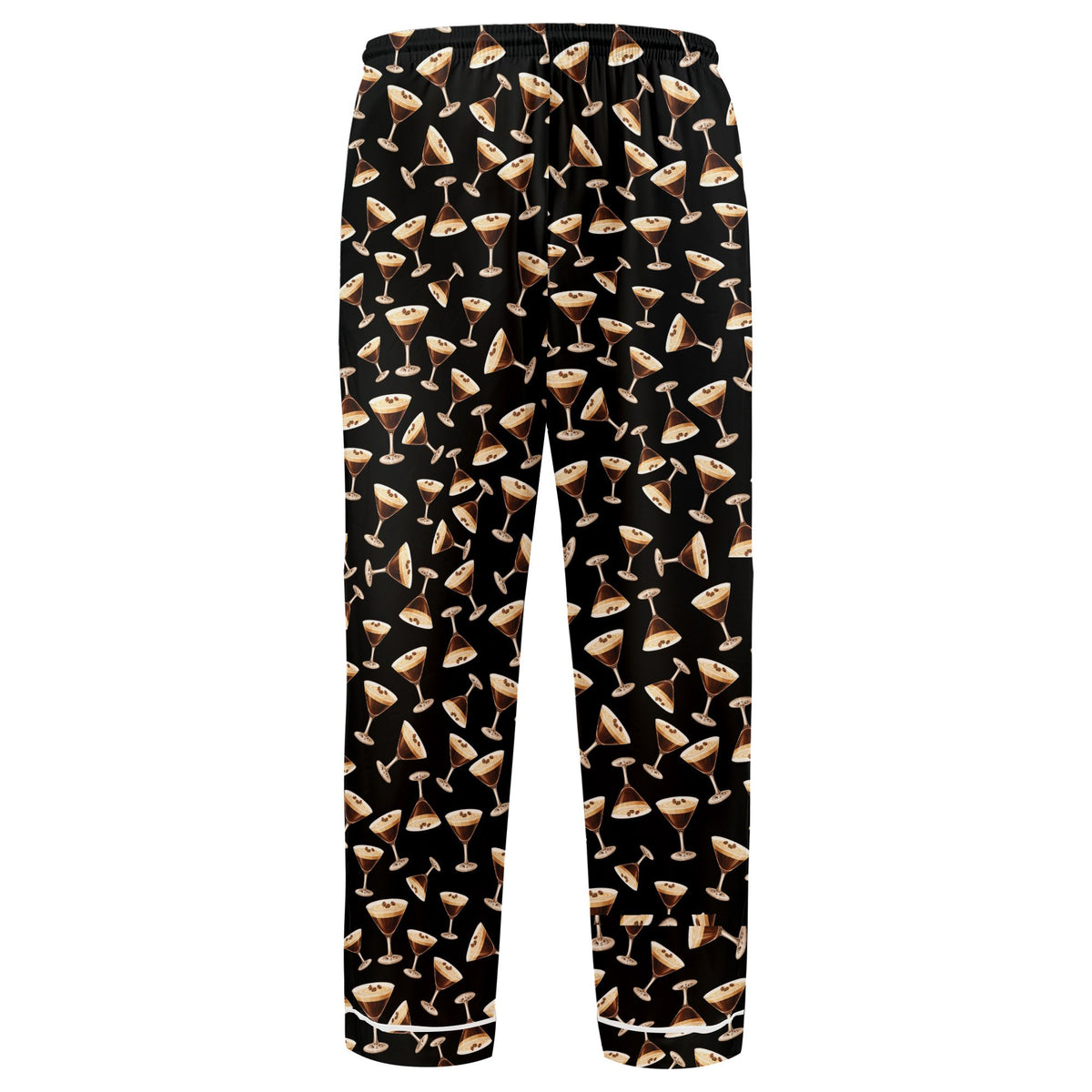 Alternative front view of the espresso martini pajama set