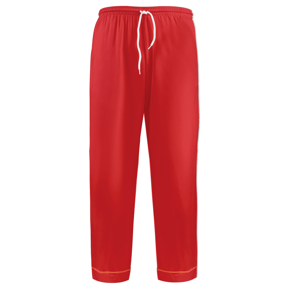 Gag gift pajama set plain red front view