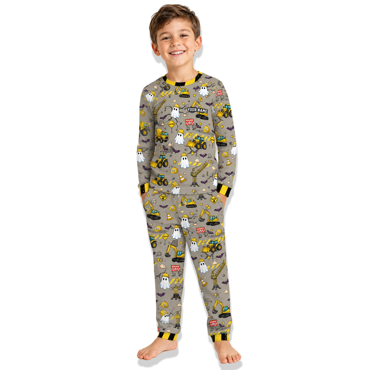 Lifestyle view showing the pajama set in use.
