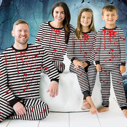 Lifestyle image of the Halloween horror pajama set
