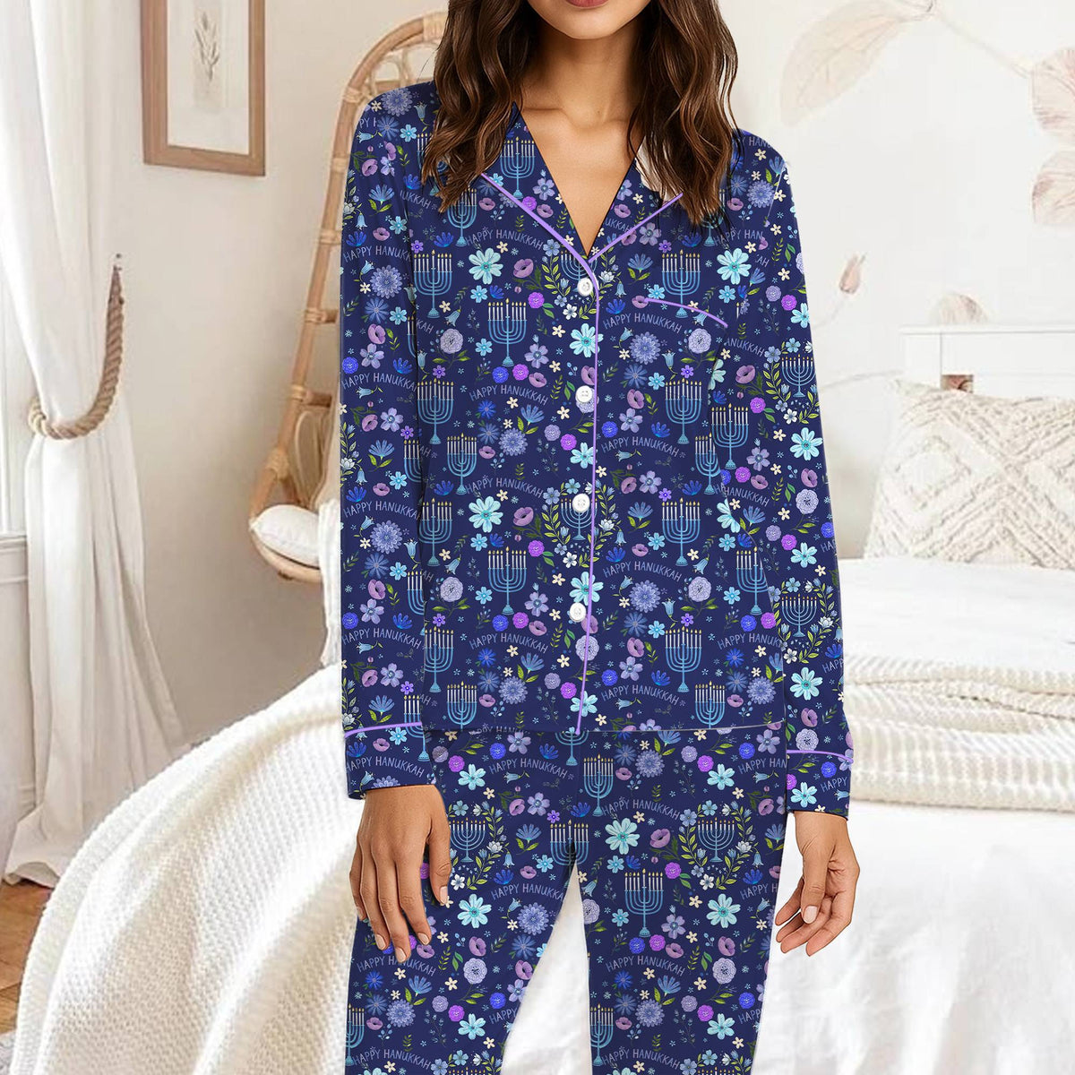 Another front view of hanukkah pajama set