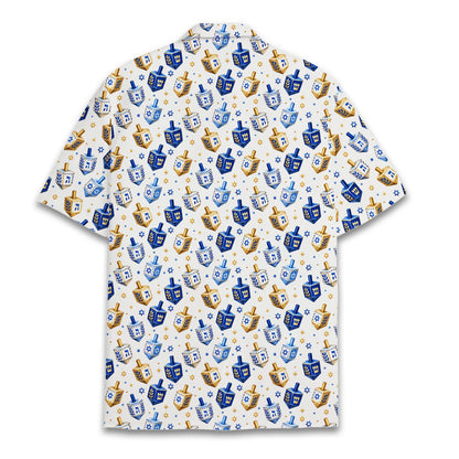 Lifestyle view showcasing the multicolor Hanukkah pajama set
