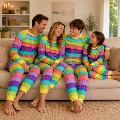 Lifestyle view of a person wearing the piñata pajama set