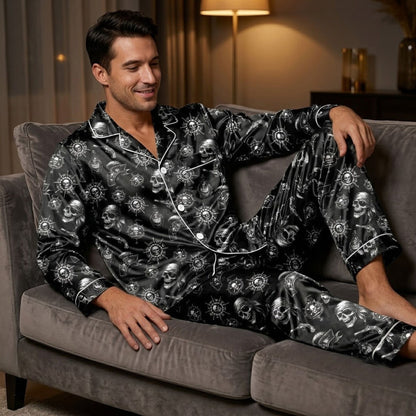 Fourth lifestyle view of the matching family pirate pajamas
