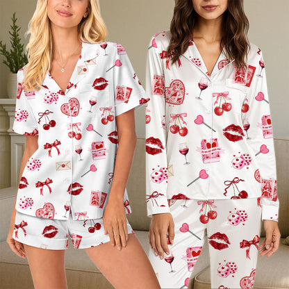 Back lifestyle view of the matching family pajama set
