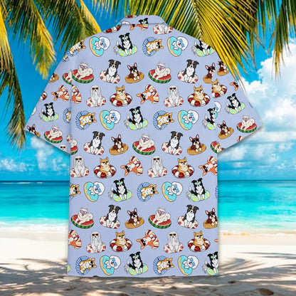 Back view 3 of summer dogs pajama set