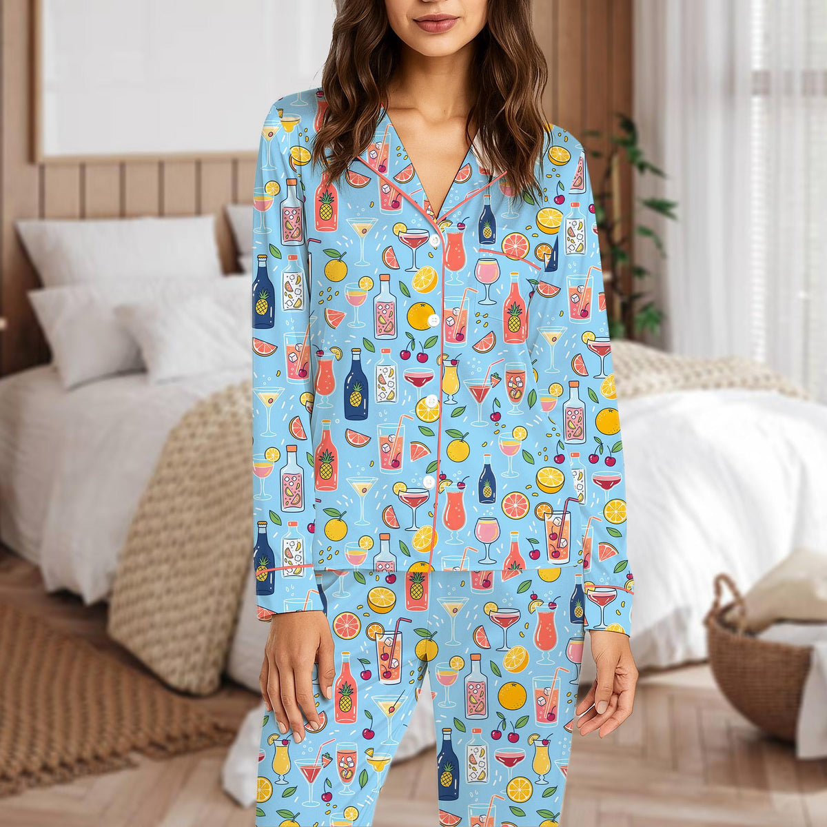 Second lifestyle view showcasing the family matching outfits in a relaxed setting