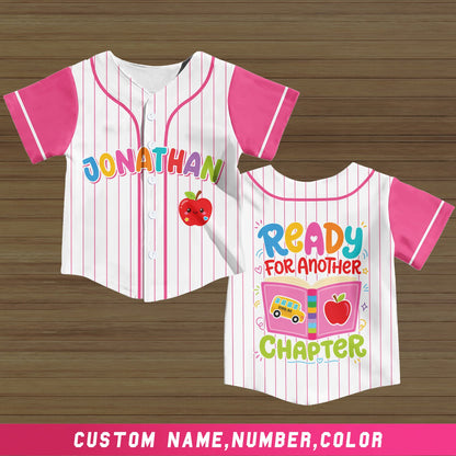 Another front view of the back to school baseball jersey
