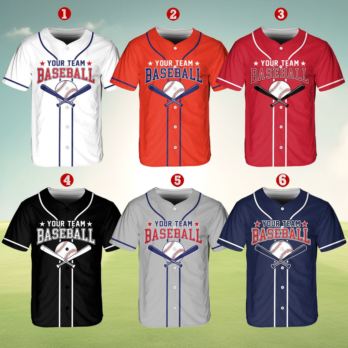 Adult custom name and number baseball jersey detail