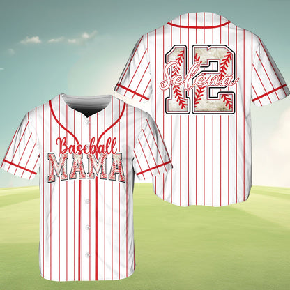 Additional front view of the personalized jersey