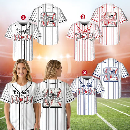 Fourth lifestyle view of personalized baseball jersey in use