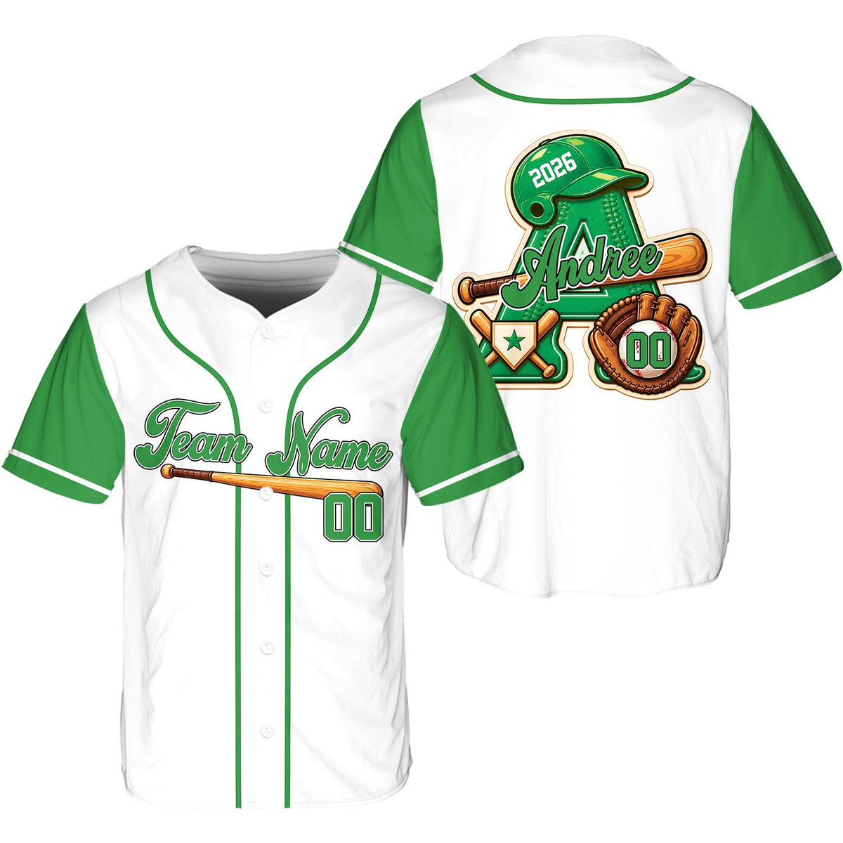 Third back view of white custom baseball jersey