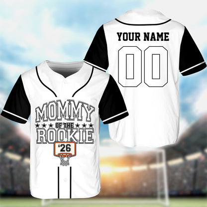 Another front angle of the white custom baseball jersey