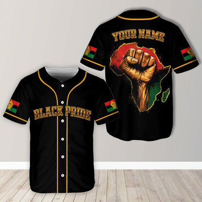 Flat lay front view of the custom name baseball jersey