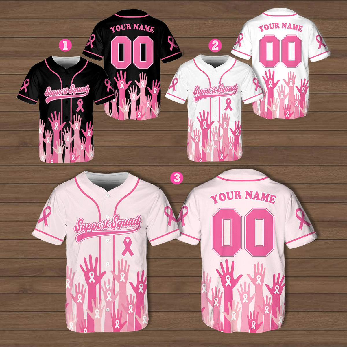 Additional styled view emphasizing the custom name and number placement on the back