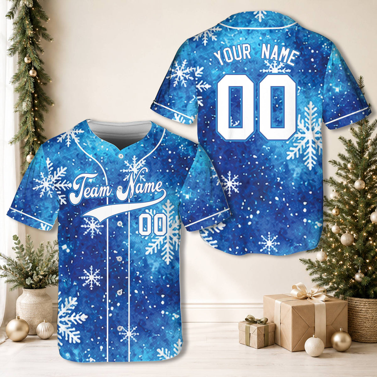 Front design details of the custom name baseball jersey