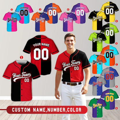 Second lifestyle view featuring the customized red and black jersey
