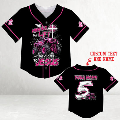 Close up of the personalized text area on the baseball jersey back