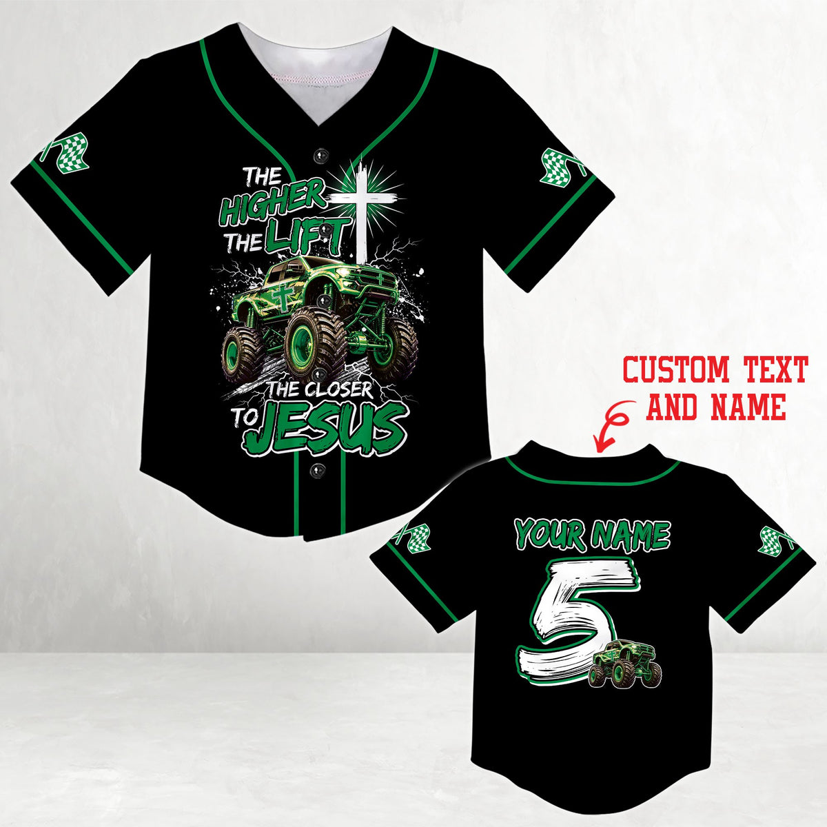 Close up of the fabric on the personalized baseball jersey