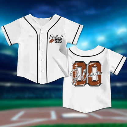 Back view of the personalized jersey in a lifestyle setting