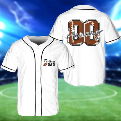 Detailed lifestyle shot of the football baseball jersey design