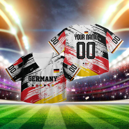 Abstract black Germany baseball jersey design detail