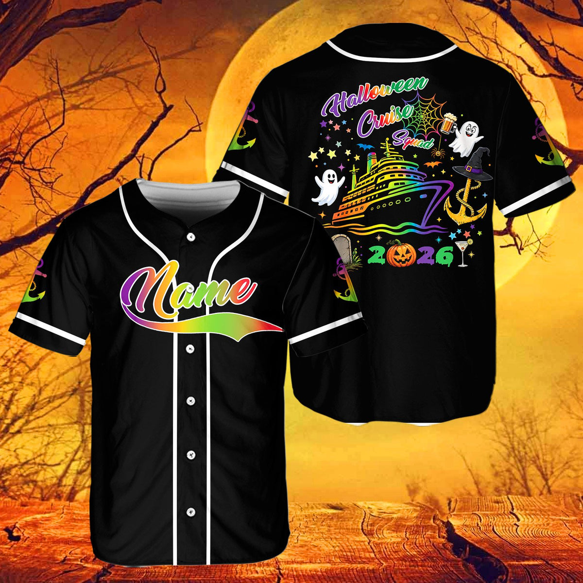 Another lifestyle view of the custom black baseball jersey