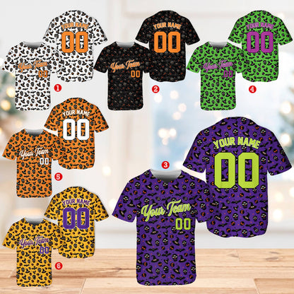 Alternate multicolor view of the custom baseball jersey