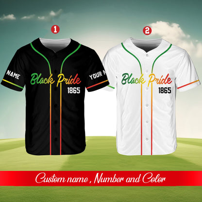 Detail shot of the Pan-African color gradient on the personalized jersey