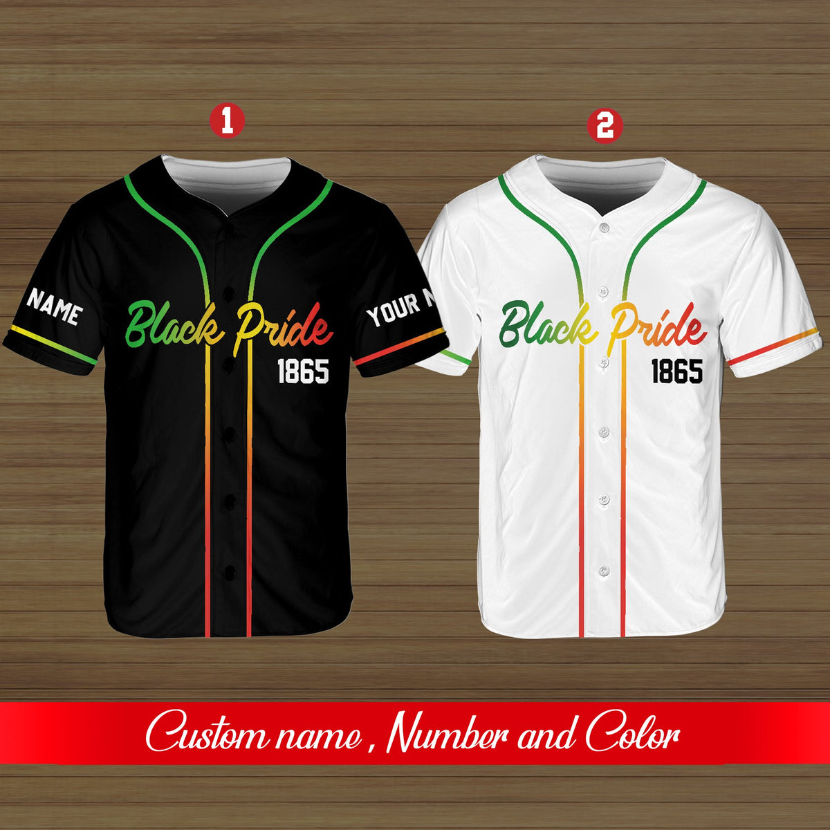 Lifestyle image of the custom baseball jersey being worn