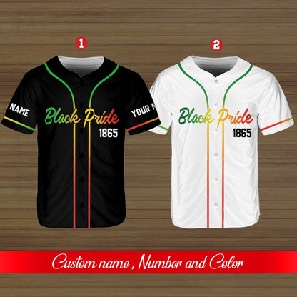 Lifestyle image of the custom baseball jersey being worn