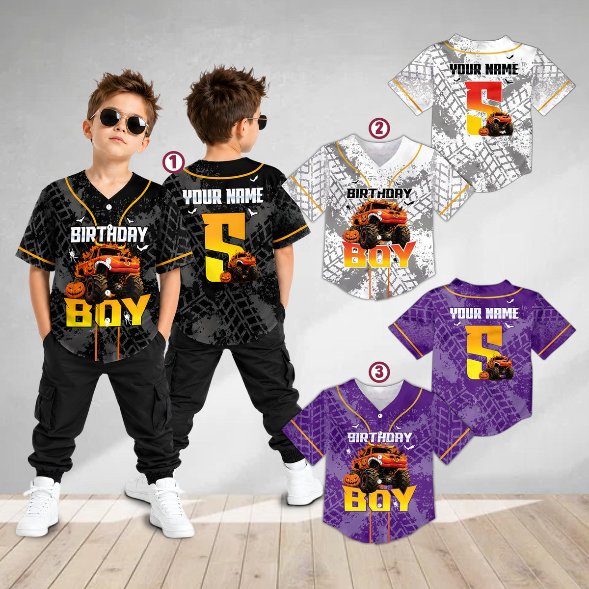 Additional view of the personalized baseball jersey