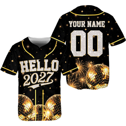 Additional front view of the black custom baseball jersey