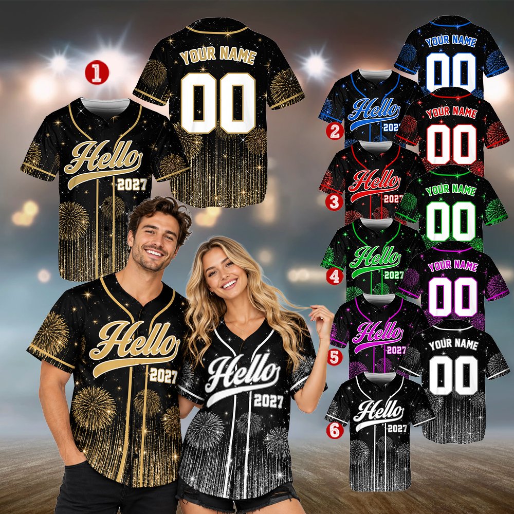 Adult new year baseball jersey design in black