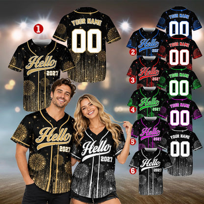 Adult new year baseball jersey design in black