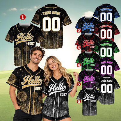 Polyester custom baseball jersey with vibrant holiday graphics