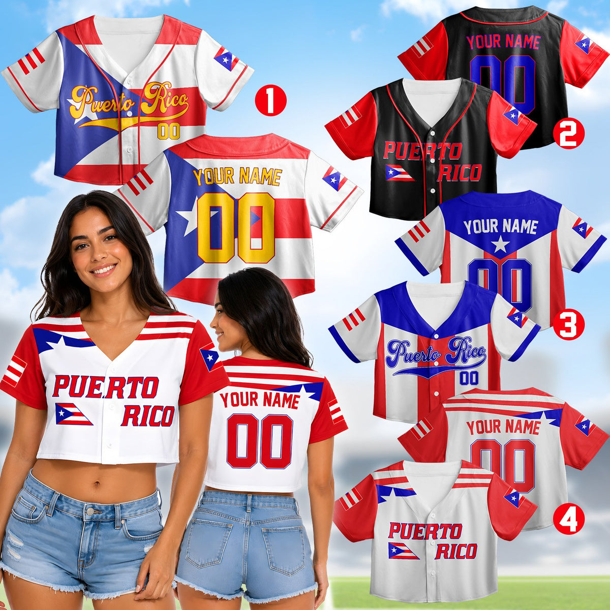 Another lifestyle view of the personalized baseball jersey