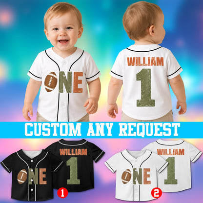 Lifestyle view of a multicolor sports baseball jersey