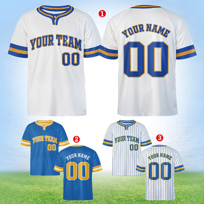 Front design of the custom name and number baseball jersey